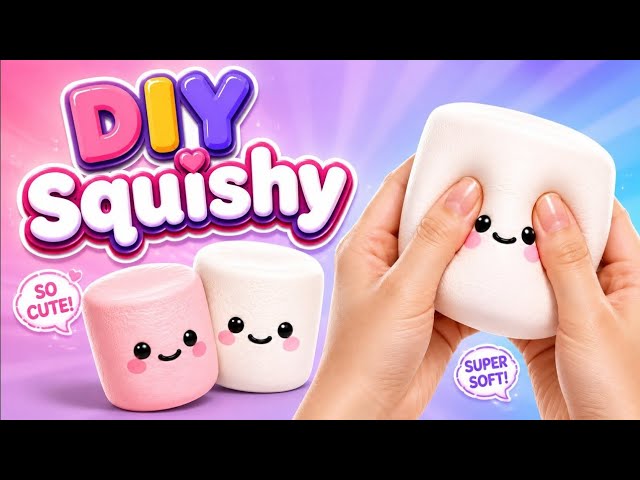 How to Make Viral Marshmallow Squishy 😱 / DIY Squishy Tutorial | Easy & Satisfying