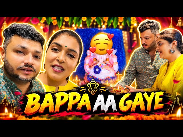 Bappa Ka Ghar Me GRAND WELCOME 🙏🥰 | TheMotormouth | Vlog