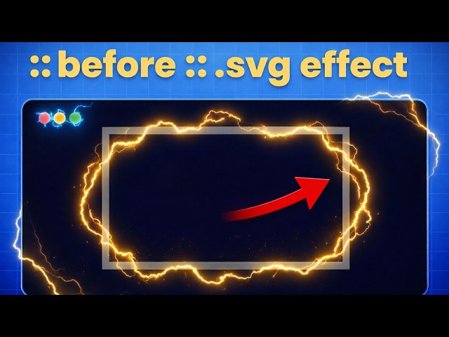 Electric Border Effect with CSS & SVG Filters.