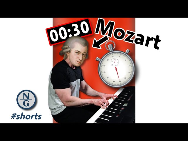 Mozart at a Glance | 30 seconds, 8 pieces you should know #Shorts