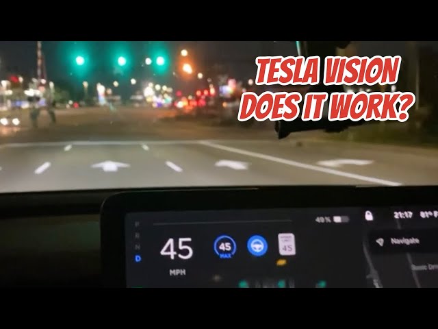 Tesla VISON. 2021 model Y performance