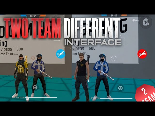 Two team different interface script free fire craftland | free fire craftland zomjo gaming | zomjo 