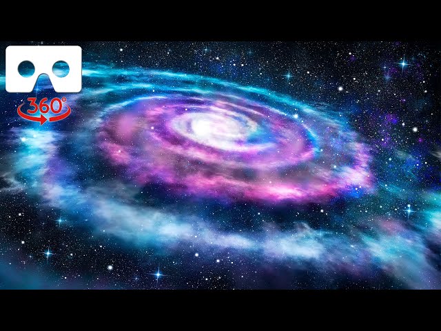 VR 360 Video - Deep Space Journey, Flying Through Star Fields in Space - Relax and clear your mind