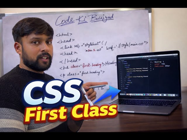 CSS Tutorial for Beginners 🔥 | CSS First Class with Practical (Hindi)