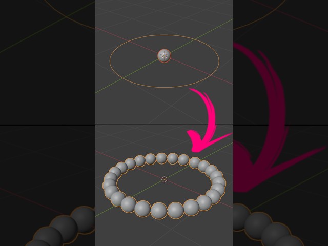 How to make a circular array in Blender #3d #blender3d #blender