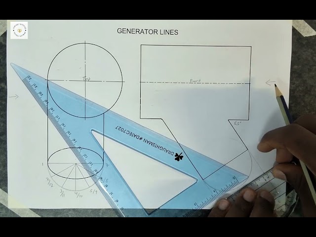 Interpenetration of Cylinders | Step-by-Step Engineering Drawing Tutorial