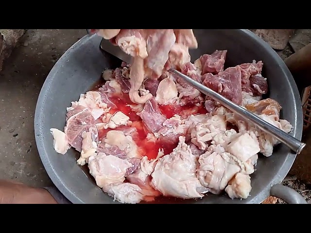 Proses memasak rendang#@aviqachannel