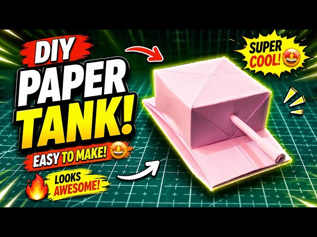 I Made a Tank With Just Paper! 😱🔥 #shortsfeed #shorts #trending