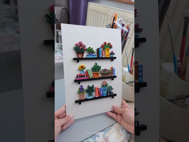 Paper Quilling Bookshelf