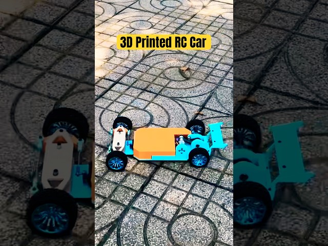 3D Printed RC car using GT2 belt system 😎 #rccar #diyrc #pcbway