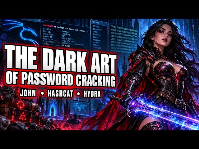 How Hackers Crack Passwords in Kali Linux | John, Hashcat, CEWL & Hydra