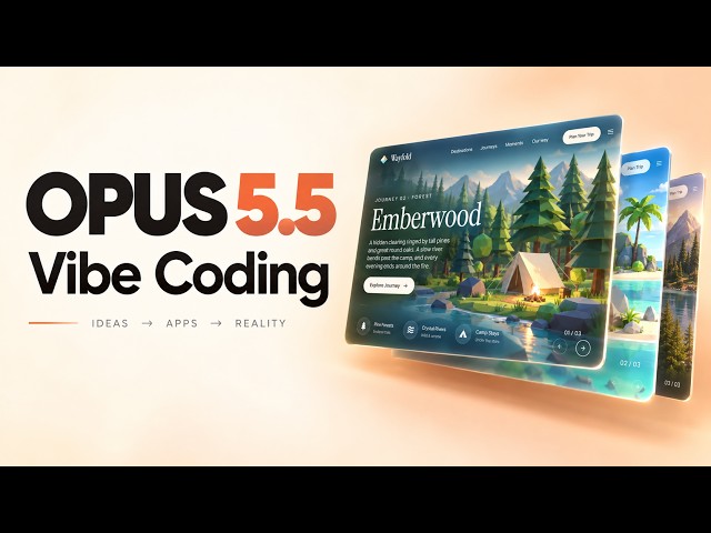 Vibe Coding a 3D Website with Claude OPUS 5.5