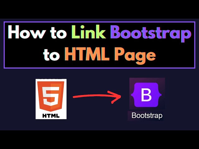 How to Add Bootstrap CDN Link in HTML  | How to use Bootstrap