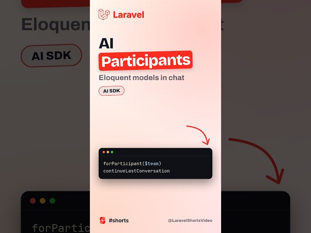 Laravel AI SDK Conversation Participants