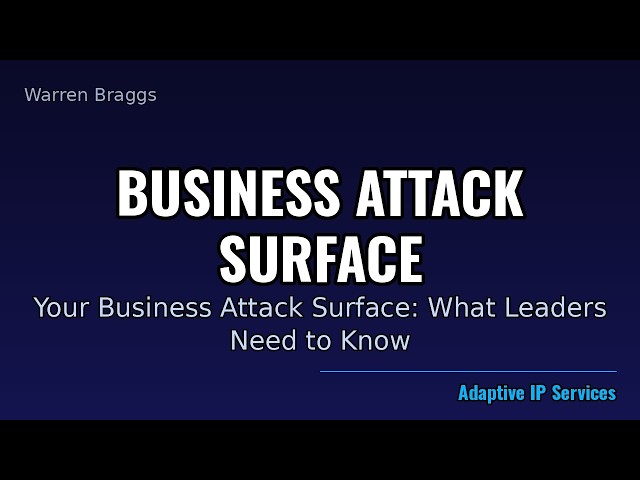 Your Business Attack Surface: What Leaders Need to Know