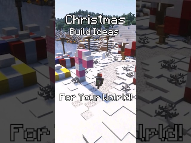 Check out my new video for 30+ Easy Christmas Build Ideas🎅🎁🎄 #minecraft #minecraftbuilding