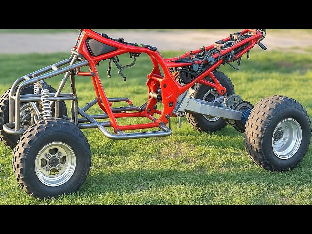 I Built Steering System & Final Frame Work–Extreme ATV/Quad from Suzuki GSF600cc – EP5