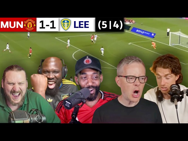 MAN UNITED FANS ERUPT, LEEDS FANS STUNNED After DRAMATIC 5-4 PENALTY SHOOTOUT WIN! | REACTIONS