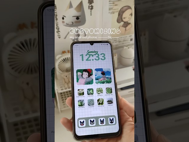 Android Phone Customization🌷 Kiki's delivery service I Make your phone aesthetic #aestheticphone