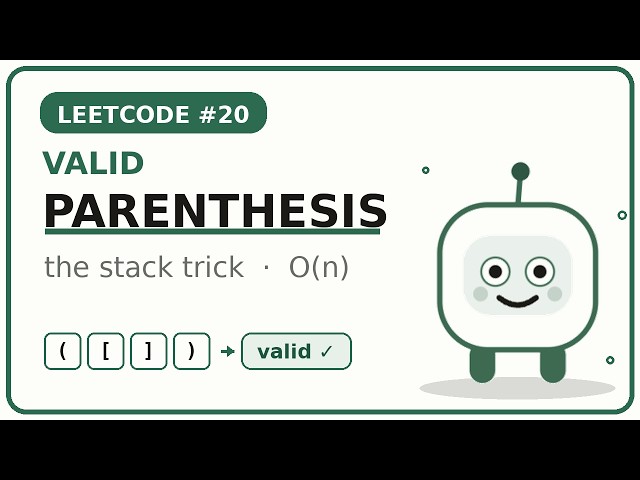 Valid Parentheses (LeetCode 20) — The Stack Trick Every Interviewer Loves | Code With Ian
