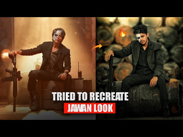 Tried To Recreate Jawan Look 🔥 Ft. Ghaus Star || Shah Rukh Khan
