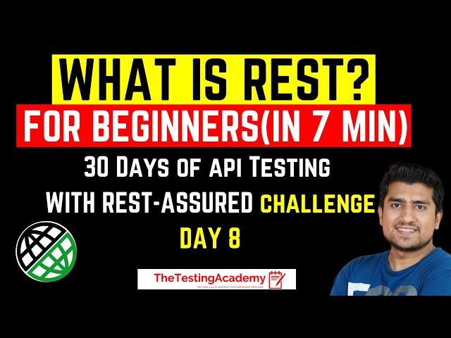 What Is REST for Beginners | What is REST API |  Day8 | Rest API Tutorial for Beginners