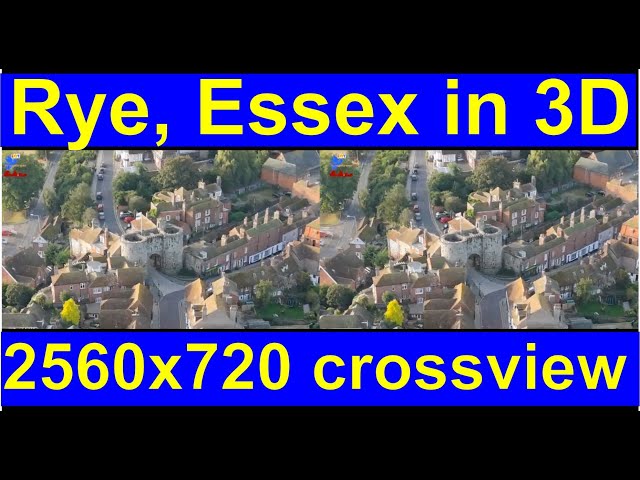 Rye, Rother district, East Sussex, England in iXYt 3D side-by-side video for VR