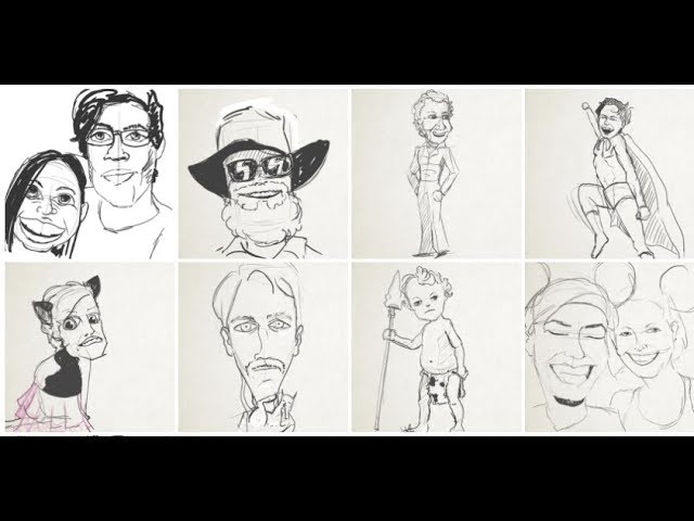 Caricature Cleanup and Paint