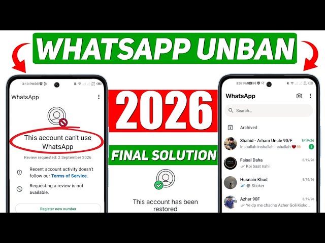 Whatsapp Ban New Solution ✅ || This account can't use Whatsapp Problem New 2026