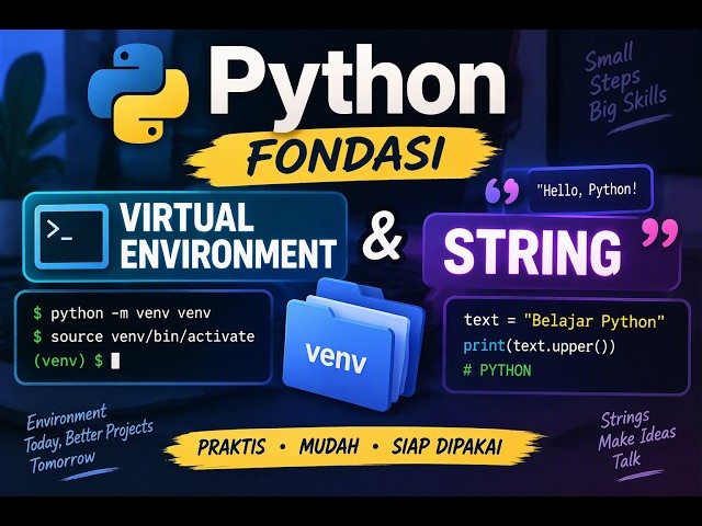 🔴Python Deep Dive #02 | Virtual Environment Foundations & Strings