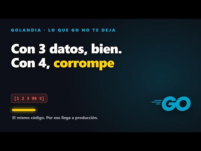 Dos slices de Go comparten memoria, y uno te corrompe el otro