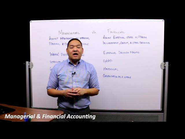 Managerial Accounting -  Part 1 - Managerial vs Financial