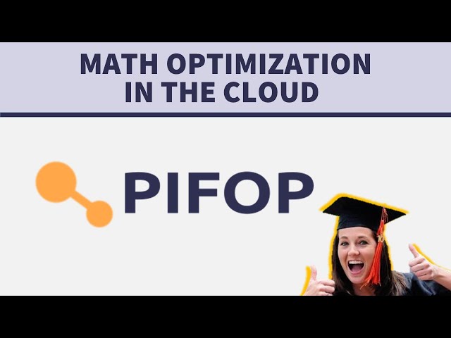 Math Programming IDE for Academics - Optimization in the Web with PIFOP