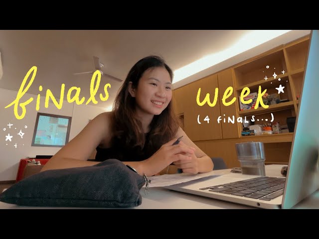 finals week at NUS | studying for 4 finals, lots of coffee, exam study tips