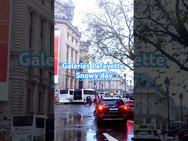 Snow day in Paris 🇨🇵 that you don't want to miss #pariswalk #paristravelguide #parisshopping