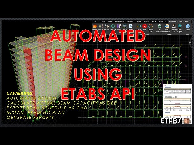 ETABS API - MMI Beam Designer V1.0.0 (Updated Version)