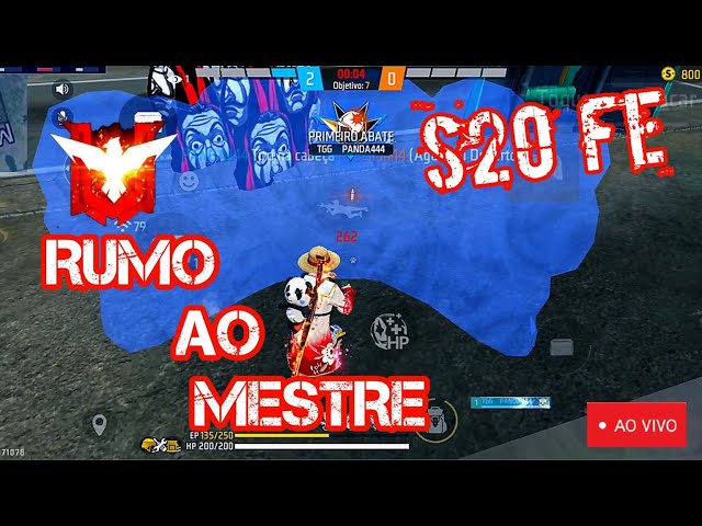 JOGANDO FREEFIRE NO S20 FE - RUMO AO MESTRE
