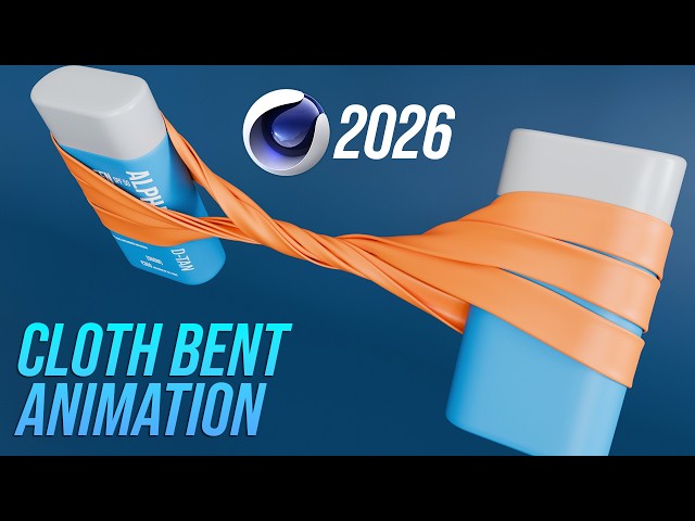 Cinema 4D Tutorial Beginner - Cloth Animation Tutorial (Easy Tutorial)