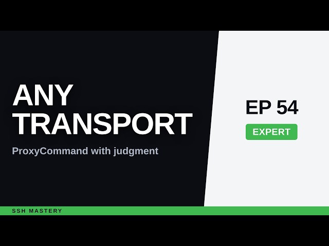 ssh ProxyCommand examples: SSH Over Anything