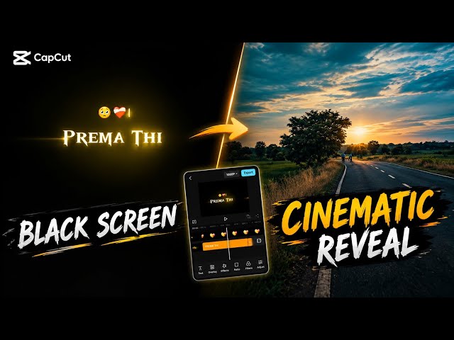 Black Screen Text Lyrics Video Editing in CapCut | Cinematic Video Editing Tutorial