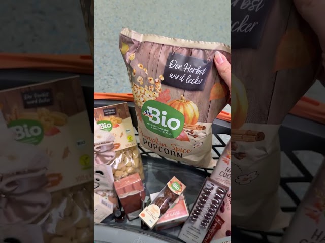 Wenn dein dm Einkauf endlich wieder so aussieht: 🍂🧸🥧🤎