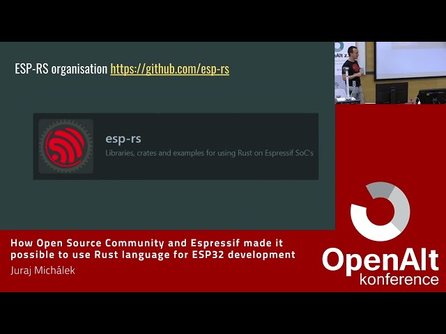 Juraj Michálek: Rust language for ESP32 development