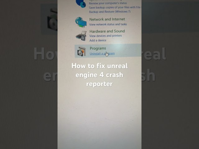 How to fix unreal engine 4 crash reporter - an unreal process has crashed UE4