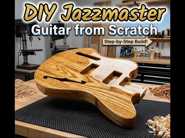 BUILDING A CUSTOM LEFTHANDED JAZZMASTER  | Onefinity CNC  & Vectric VCarve Workflow