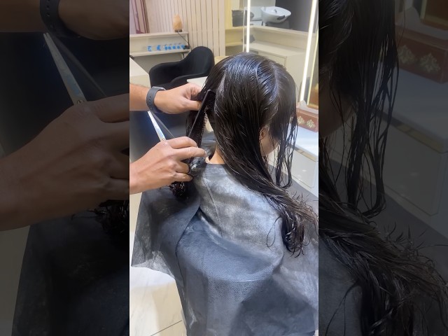 Schoo Girl Haircut 💇🏼 Tutorial #layerup #longlayerhaircut #hair #feathercut
