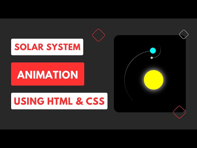 Solar System Animation | HTML CSS
