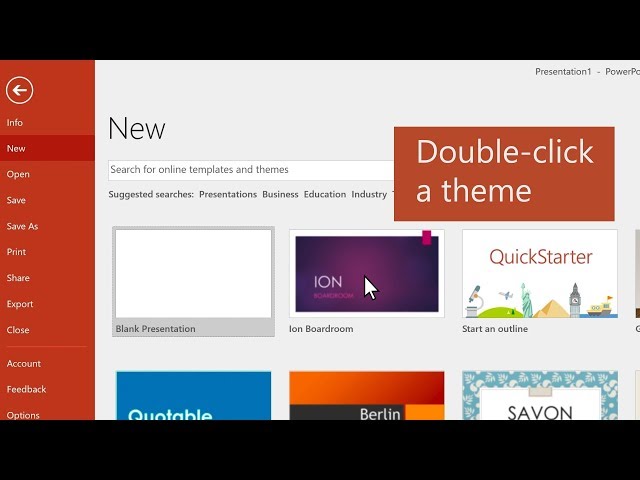 How to create a presentation in PowerPoint