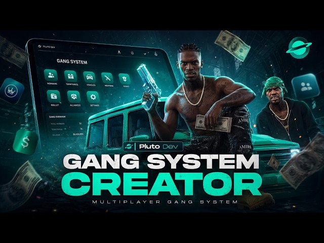 Fivem Gang System Script Creator  | Turf, Territories & Money Wash [ESX / QBCore / QBOX]