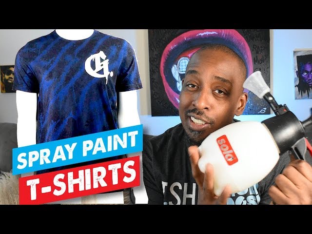 How To Spray Paint T-shirt Blanks