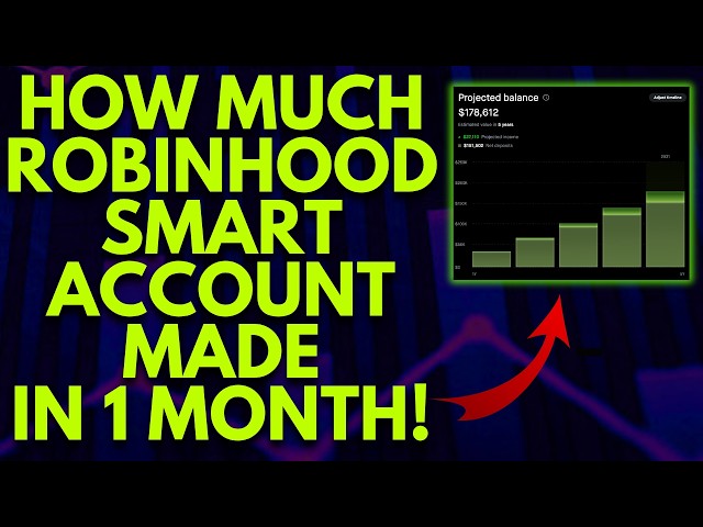 HOW MUCH ROBINHOOD SMART INCOME ACCOUNT MADE IN 1 MONTH | ROBINHOOD